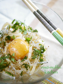 簡単!朝食にも◎冷凍うどんで♡釜玉うどん-レシピのメイン写真
