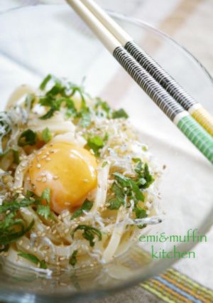簡単!朝食にも◎冷凍うどんで♡釜玉うどん-レシピのメイン写真