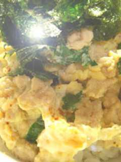 ひき肉親子丼-レシピのメイン写真