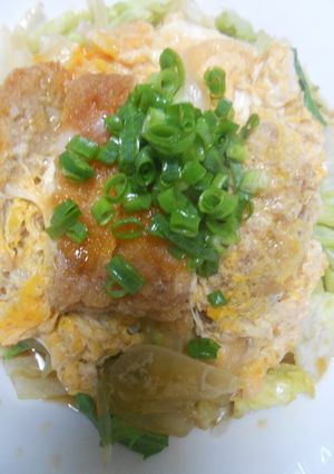 残ったメンチカツでメンチカツ丼-レシピのメイン写真