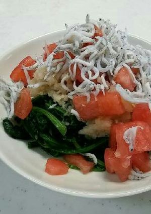 ほうれん草&トマトたっぷり甘酢おひたし-レシピのメイン写真