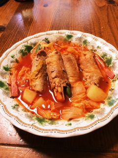 豚肉巻きミネストローネ-レシピのメイン写真