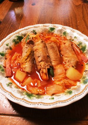 豚肉巻きミネストローネ-レシピのメイン写真