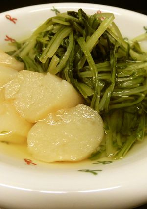 白だしで超簡単!水菜と麩のさっと煮♪-レシピのメイン写真