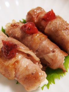 長芋と梅肉の豚肉巻き-レシピのメイン写真