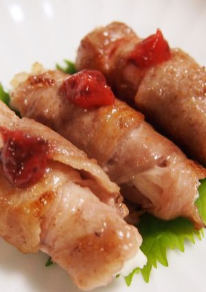 長芋と梅肉の豚肉巻き-レシピのメイン写真