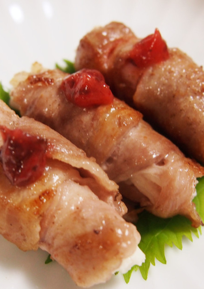 長芋と梅肉の豚肉巻き-レシピのメイン写真