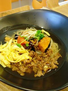 そぼろと揚げ茄子の冷麺-レシピのメイン写真