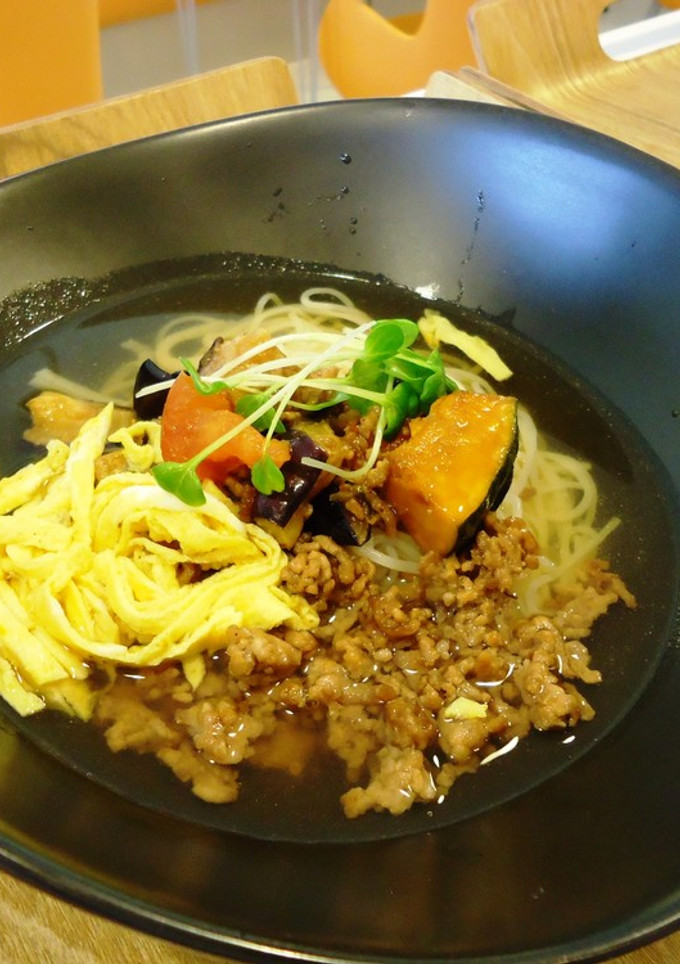 そぼろと揚げ茄子の冷麺-レシピのメイン写真