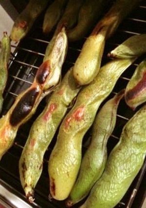 焼きそら豆　さやのまま、焼くだけ！-レシピのメイン写真