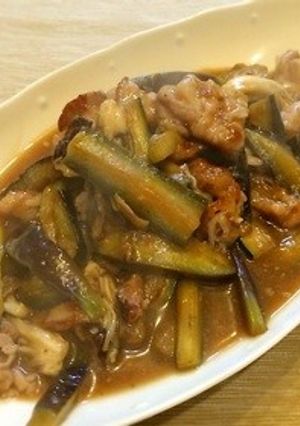 ナスと舞茸・豚肉炒め・ホッとする味-レシピのメイン写真