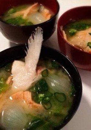鮭あらの味噌汁-レシピのメイン写真