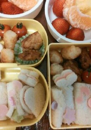 簡単☆子供のお弁当　サンドイッチ☆-レシピのメイン写真