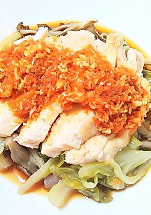 塩レモンで～ 鶏肉の香り蒸しと美味ポン酢-レシピのメイン写真