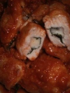 鶏肉のシソとチーズ挟みトマトソース煮-レシピのメイン写真