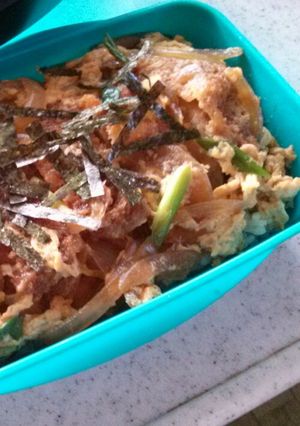 我が家のお弁当☆カツ丼-レシピのメイン写真