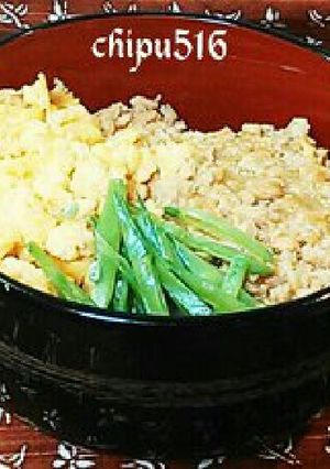 15分お弁当に子供が喜ぶ！三色鳥そぼろ丼-レシピのメイン写真