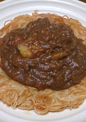 カレーリメイク☆焼きそうめんカレー-レシピのメイン写真