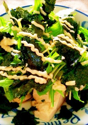 豆腐と水菜のマヨポンサラダ-レシピのメイン写真