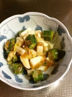 オクラと長芋の梅酢あえ-レシピのメイン写真