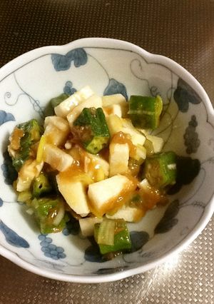 オクラと長芋の梅酢あえ-レシピのメイン写真