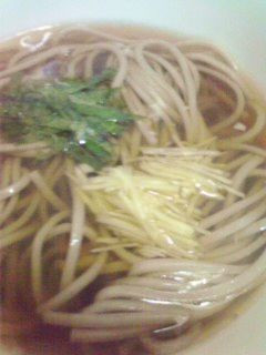 鯨大和煮缶で!くじら蕎麦-レシピのメイン写真