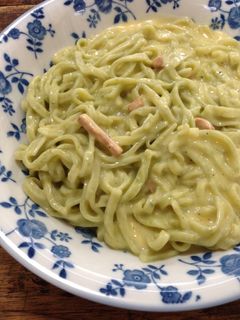 十三浜わかめうどんカルボ-レシピのメイン写真