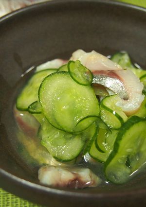 〆鯵きゅうりなます-レシピのメイン写真