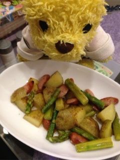 アスパラと新ジャガのチーズ炒め-レシピのメイン写真