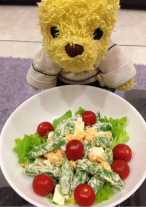 スナップエンドウとたまごのサラダ-レシピのメイン写真