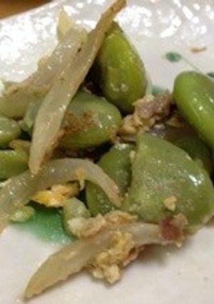 チーズイン空豆ソテー-レシピのメイン写真