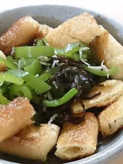 ピーマンと油揚げの和え物-レシピのメイン写真