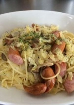 ソーセージとザワークラウトのパスタ-レシピのメイン写真