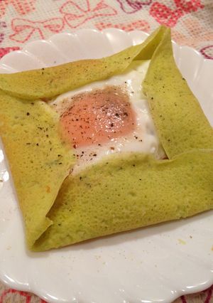 米粉とほうれん草のガレット♪-レシピのメイン写真