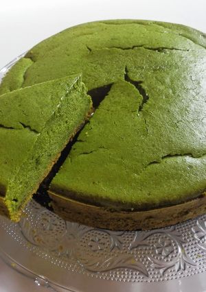 超濃厚抹茶ベイクドチーズケーキに挑戦！-レシピのメイン写真