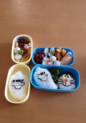 ドラえもん・妖怪ウォッチキャラ弁-レシピのメイン写真