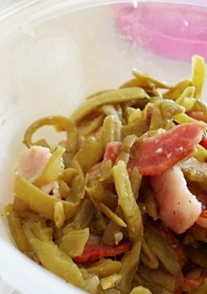 グリーンビーンズとベーコンの炒め物-レシピのメイン写真