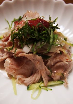 豚肉の冷しゃぶ〜梅シソ添え〜-レシピのメイン写真
