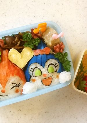 ドキンちゃんとこきんちゃんのキャラ弁❤️-レシピのメイン写真
