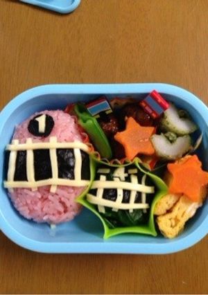 遠足ダァー！キャラ弁。トッキュウジャー！-レシピのメイン写真
