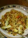高菜と納豆のコラボでチャーハン