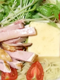 冷やし中華♬たまご豆腐入り-レシピのメイン写真