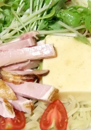 冷やし中華♬たまご豆腐入り-レシピのメイン写真