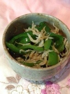 ピーマンとシラスの簡単炒め煮-レシピのメイン写真