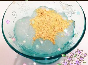 簡単♡片栗粉でわらび餅風もちもちおやつ！-レシピのメイン写真