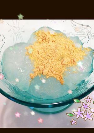 簡単♡片栗粉でわらび餅風もちもちおやつ！-レシピのメイン写真