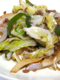 とりそぼろと春野菜の焼肉味ソテー-レシピのメイン写真
