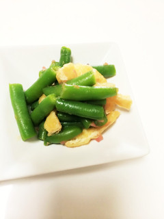 いんげん豆と油揚げの梅和え-レシピのメイン写真
