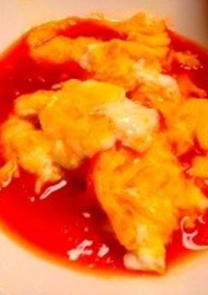 優しい甘さのトマトと卵の炒めもの-レシピのメイン写真