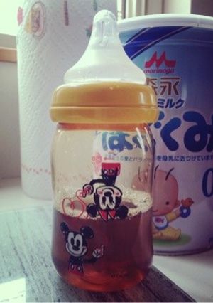 離乳食 初期から哺乳瓶で飲めるバナナ果汁-レシピのメイン写真
